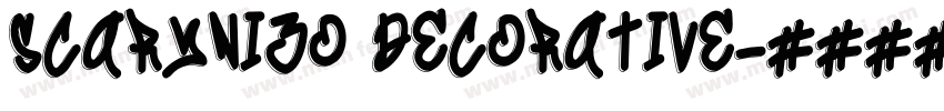 SCARYNIZO DECORATIVE字体转换